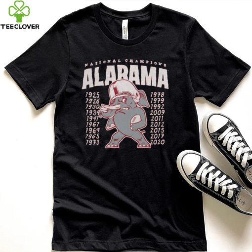 Alabama Crimson Tide Football Vintage Inspired Championship Shirt