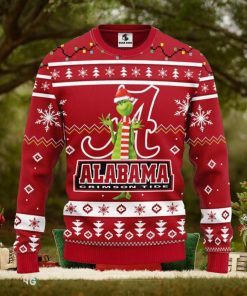 Alabama Crimson Tide Funny Grinch Christmas Ugly Sweater Sport Christmas Gift Ideas
