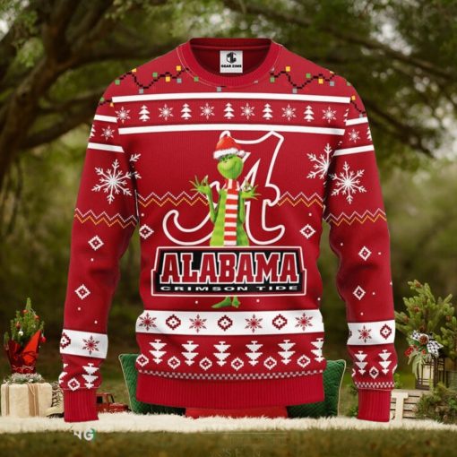 Alabama Crimson Tide Funny Grinch Christmas Ugly Sweater Sport Christmas Gift Ideas