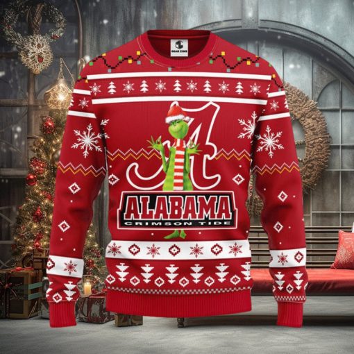 Alabama Crimson Tide Funny Grinch Christmas Ugly Sweater