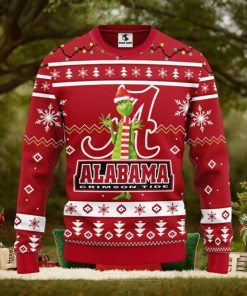 Alabama Crimson Tide Funny Grinch Christmas Ugly Sweater