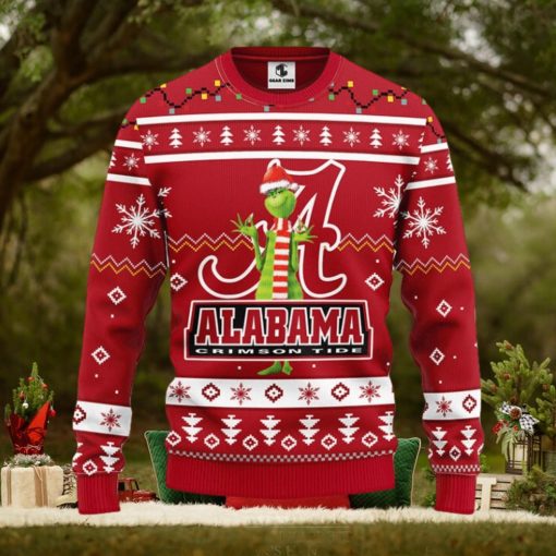 Alabama Crimson Tide Funny Grinch Christmas Ugly Sweater