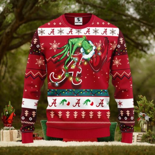 Alabama Crimson Tide Grinch Christmas Ugly Sweater