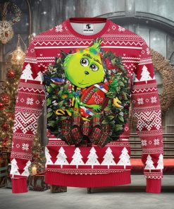 Alabama Crimson Tide Grinch Hug Christmas Ugly Sweater