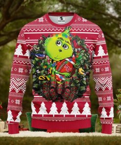 Alabama Crimson Tide Grinch Hug Christmas Ugly Sweater