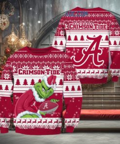 Alabama Crimson Tide Grinch NCAA Christmas Ugly Sweater