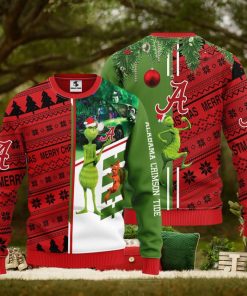 Alabama Crimson Tide Grinch & Scooby doo Christmas Ugly Sweater 1