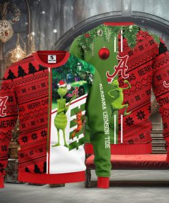 Alabama Crimson Tide Grinch & Scooby doo Christmas Ugly Sweater 1