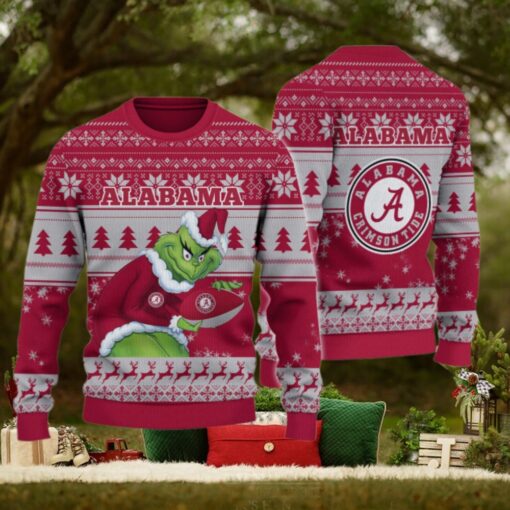 Alabama Crimson Tide Grinch Ugly Christmas Sweater