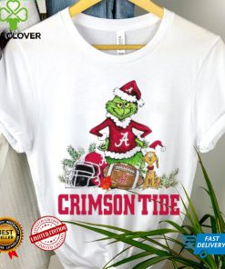 Alabama Crimson Tide Grinch and Max dog funny Christmas hoodie, sweater, longsleeve, shirt v-neck, t-shirt