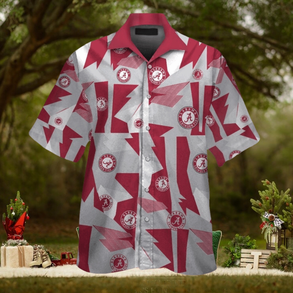 Alabama Crimson Tide Hawaiian Shirt Tropical Elegance Design Short Sleeve Alabama Crimson Tide Hawaiian Shirt Tropical Elegance Design Short Sleeve