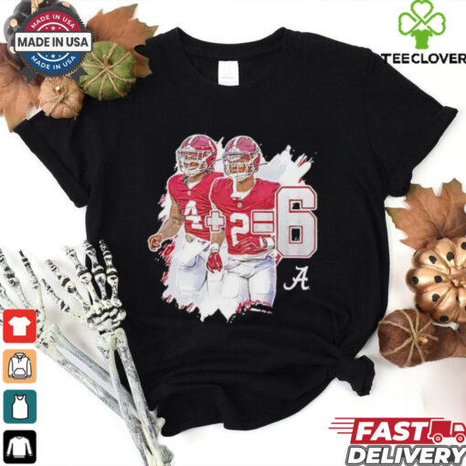 Alabama Crimson Tide Jalen Milroe 4 plus Ryan Williams 2 equals 6 hoodie, sweater, longsleeve, shirt v-neck, t-shirt