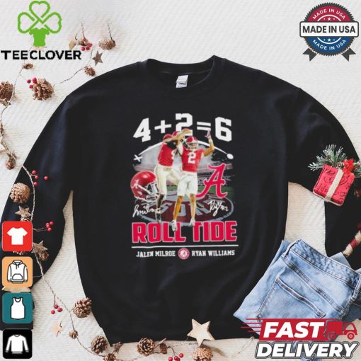 Alabama Crimson Tide Jalen Milroe x Ryan Williams Signature Roll Tide T Shirt