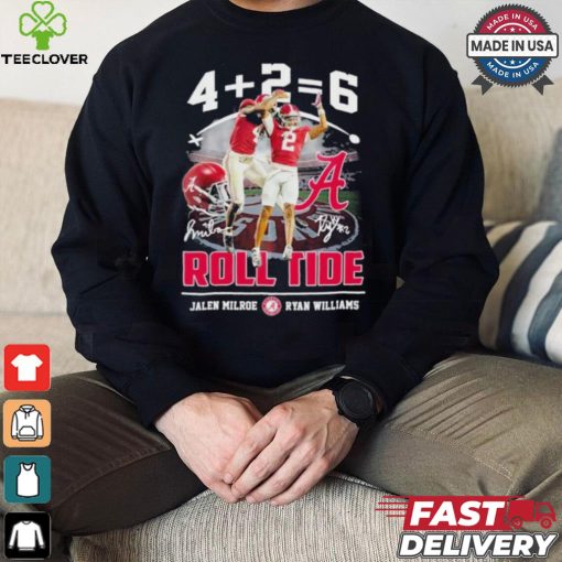 Alabama Crimson Tide Jalen Milroe x Ryan Williams Signature Roll Tide T Shirt