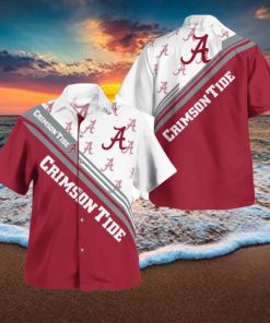 Alabama Crimson Tide Logo Printed Aloha Hawaiian Shirt Special Gift For Fans