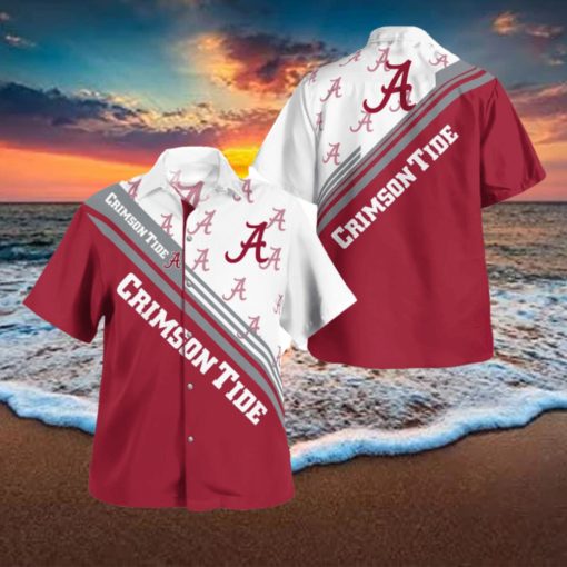 Alabama Crimson Tide Logo Printed Aloha Hawaiian Shirt Special Gift For Fans