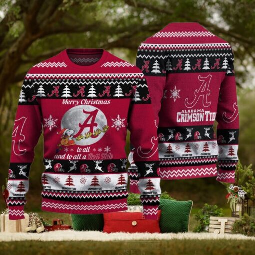 Alabama Crimson Tide Merry Christmas To All And To All A Roll Tide Ugly Sweater