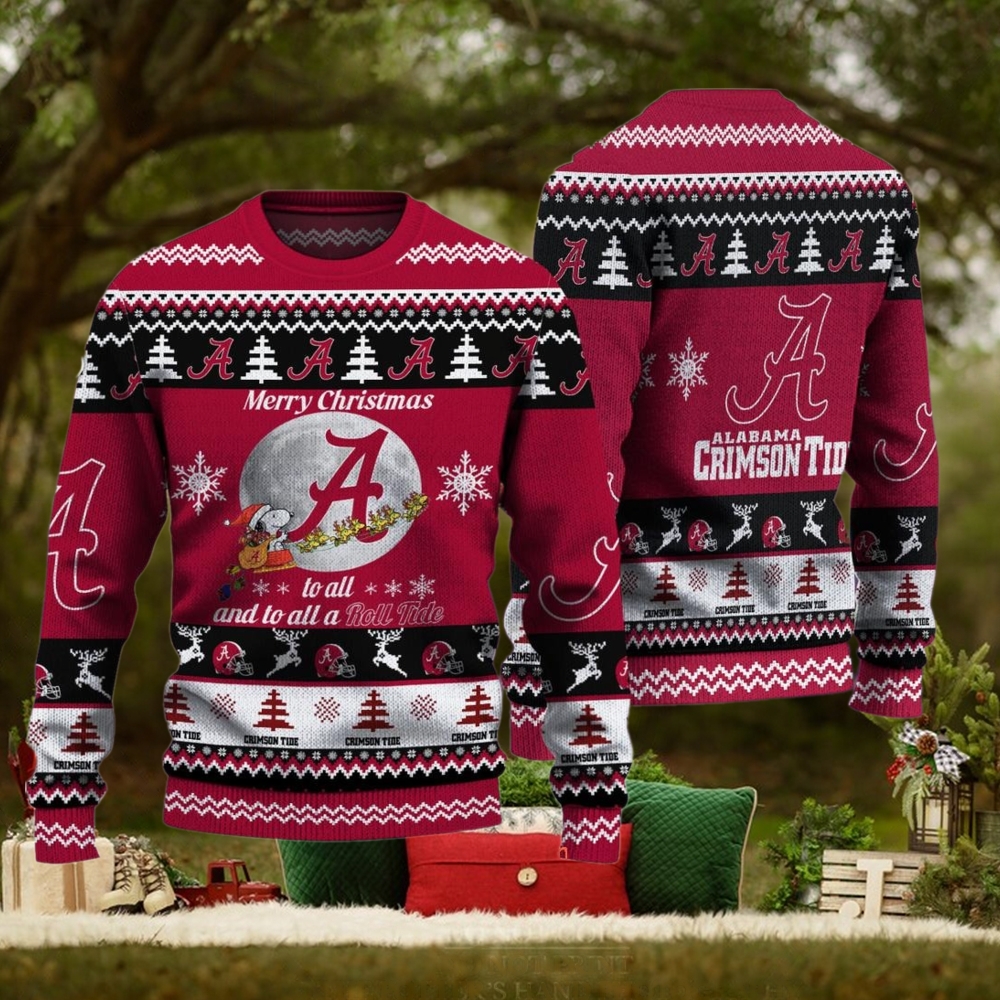 Alabama Crimson Tide Merry Christmas To All And To All A Roll Tide Ugly Sweater Alabama Crimson Tide Merry Christmas To All And To All A Roll Tide Ugly Sweater