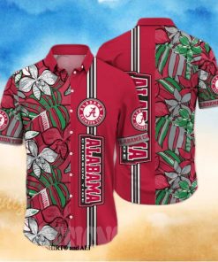 Alabama Crimson Tide NCAA Floral 3D Hawaiian Shirt