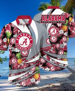 Alabama Crimson Tide NCAA Floral Classic All Over Print Hawaiian Shirt