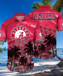 Alabama Crimson Tide NCAA Flower 3D All Over Print Hawaiian Shirt