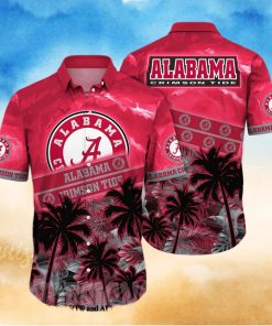 Alabama Crimson Tide NCAA Flower 3D All Over Print Hawaiian Shirt