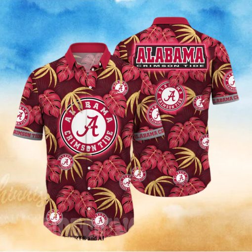 Alabama Crimson Tide NCAA Flower Full Print Classic Hawaiian Shirt