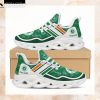 Notre Dame Fighting Irish NCAA Logo St. Patrick’s Day Shamrock Custom Name Clunky Max Soul Shoes Sneakers For Mens Womens