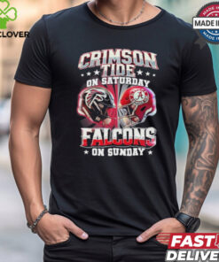 Alabama Crimson Tide On Saturday X Atlanta Falcons On Sunday Shirt