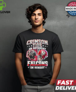 Alabama Crimson Tide On Saturday X Atlanta Falcons On Sunday Shirt 2 Alabama Crimson Tide On Saturday X Atlanta Falcons On Sunday Shirt