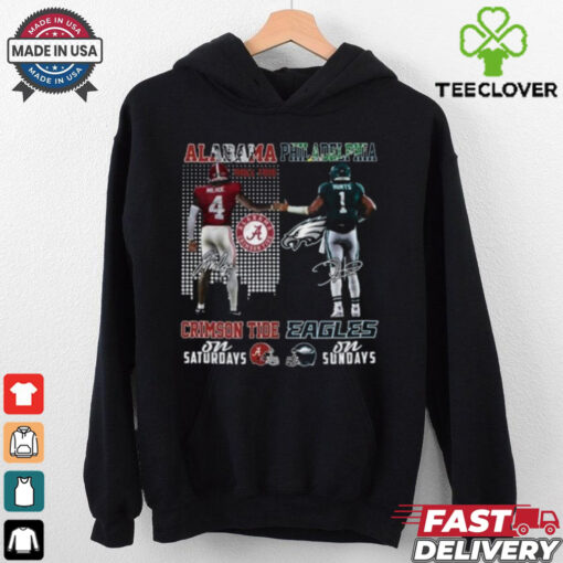 Alabama Crimson Tide On Saturday – Philadelphia Eagles On Sunday Signature Unisex T Shirt