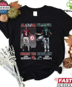 Alabama Crimson Tide On Saturday – Philadelphia Eagles On Sunday Signature Unisex T Shirt