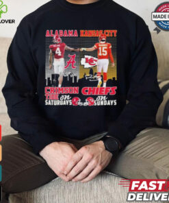 Alabama Crimson Tide On Saturdays X Kansas City Chiefs On Sundays Shirt