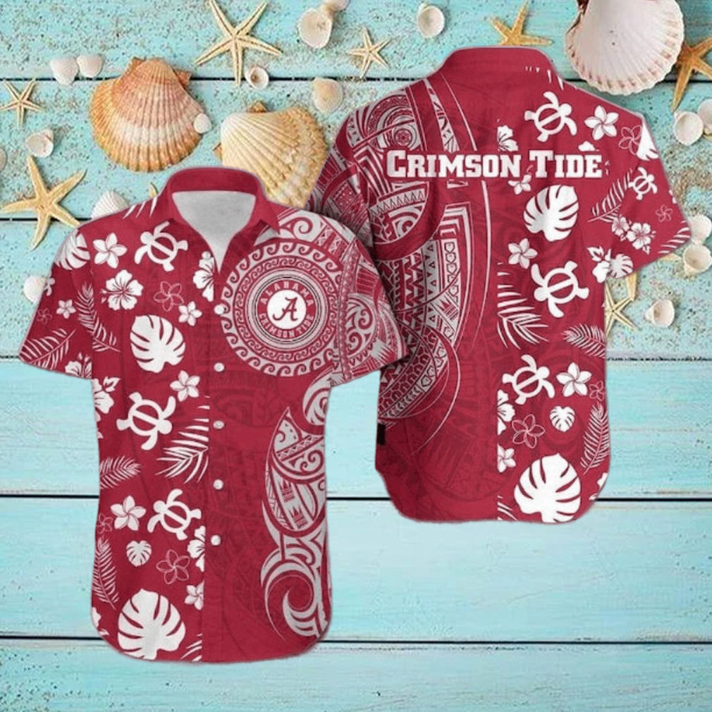 Alabama Crimson Tide Samoan Print Hawaiian Shirt Alabama Crimson Tide Samoan Print Hawaiian Shirt