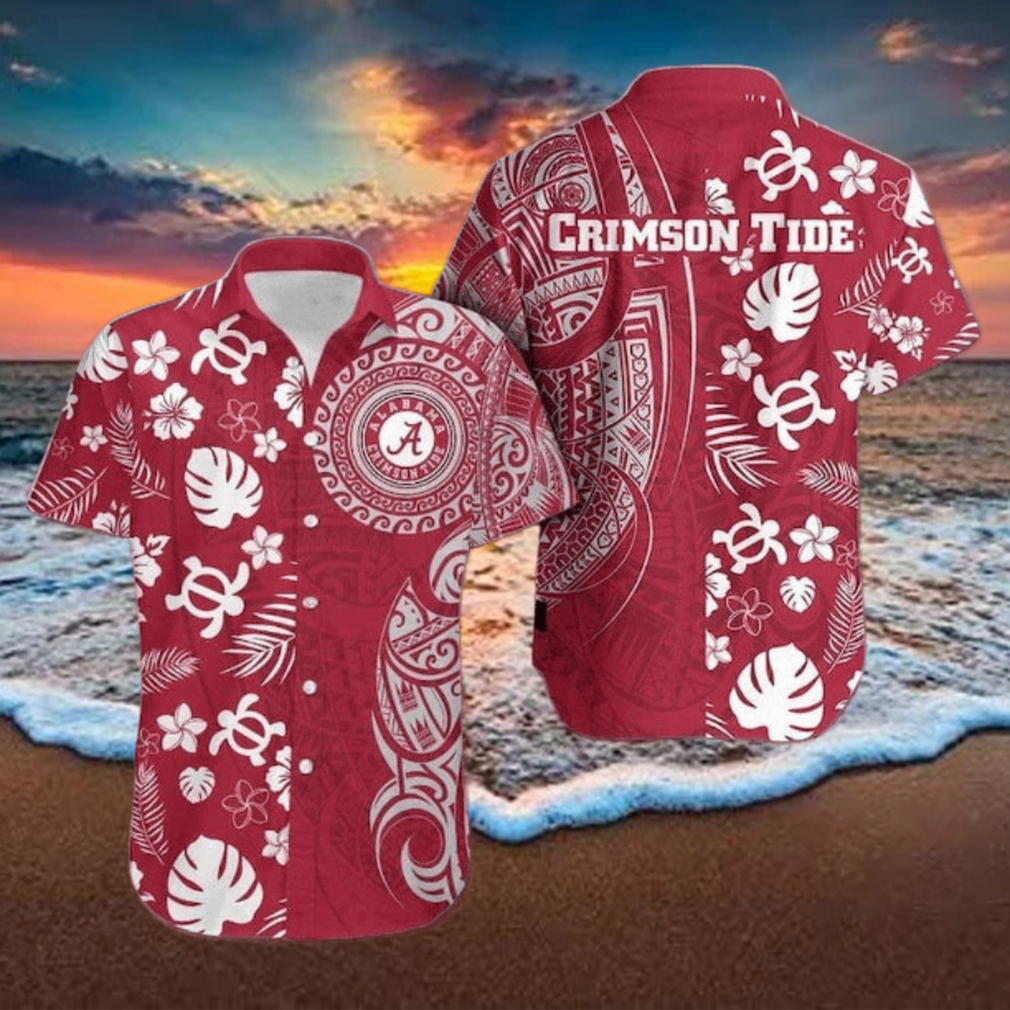 Alabama Crimson Tide Samoan Print Hawaiian Shirt Alabama Crimson Tide Samoan Print Hawaiian Shirt