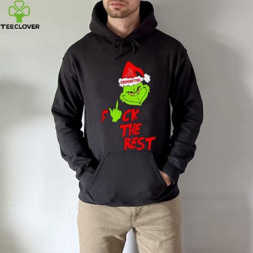 Alabama Crimson Tide Santa Grinch fuck the rest hoodie, sweater, longsleeve, shirt v-neck, t-shirt