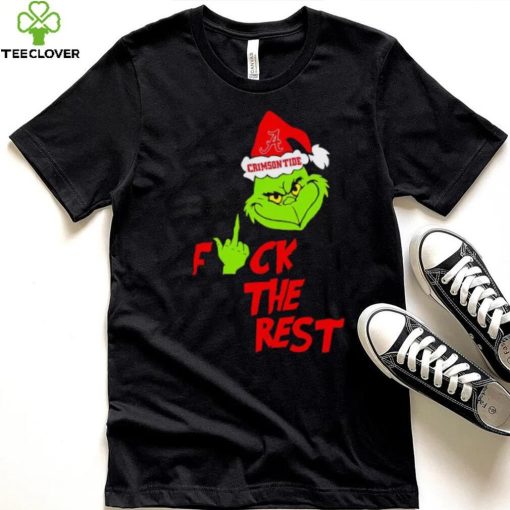 Alabama Crimson Tide Santa Grinch fuck the rest hoodie, sweater, longsleeve, shirt v-neck, t-shirt