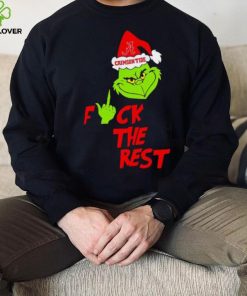 Alabama Crimson Tide Santa Grinch fuck the rest hoodie, sweater, longsleeve, shirt v-neck, t-shirt