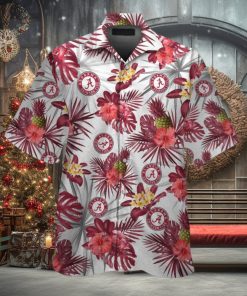 Alabama Crimson Tide Short Sleeve Shirt Design Hawaiian Tropical Elegance