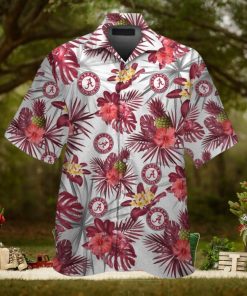 Alabama Crimson Tide Short Sleeve Shirt Design Hawaiian Tropical Elegance 1 Alabama Crimson Tide Short Sleeve Shirt Design Hawaiian Tropical Elegance
