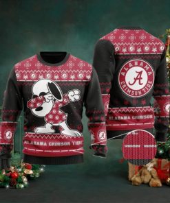 Alabama Crimson Tide Snoopy Dabbing Ugly Christmas Sweater, Ugly Sweater, Christmas Sweaters, Hoodie, Sweatshirt, Sweater
