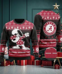Alabama Crimson Tide Snoopy Dabbing Ugly Christmas Sweater, Ugly Sweater, Christmas Sweaters, Hoodie, Sweatshirt, Sweater