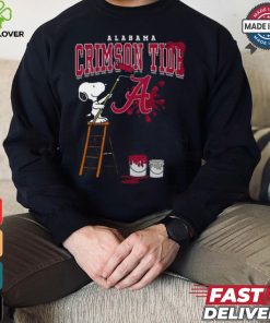 Alabama Crimson Tide Snoopy Painting Shirt