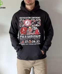 Alabama Crimson Tide Southeastern Conference 2023 Roll Tide Champions Bama 27 24 Georgia Shirt