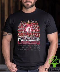Alabama Crimson Tide Team 2023 SEC Football Champions Signatures Shirt