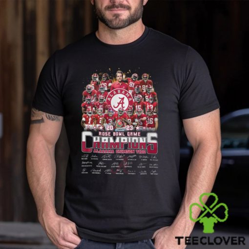 Alabama Crimson Tide Team 2023 SEC Football Champions Signatures Shirt