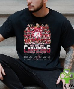 Alabama Crimson Tide Team 2023 SEC Football Champions Signatures Shirt