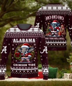 Alabama Crimson Tide The Tide Will Roll Christmas Sweater1