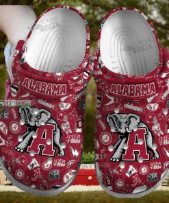 Alabama Crimson Tide Themed Crocs Shoes