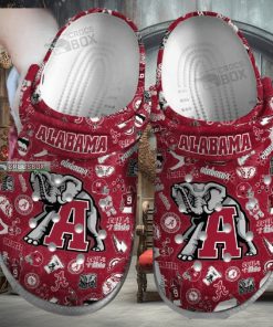 Alabama Crimson Tide Themed Crocs Shoes